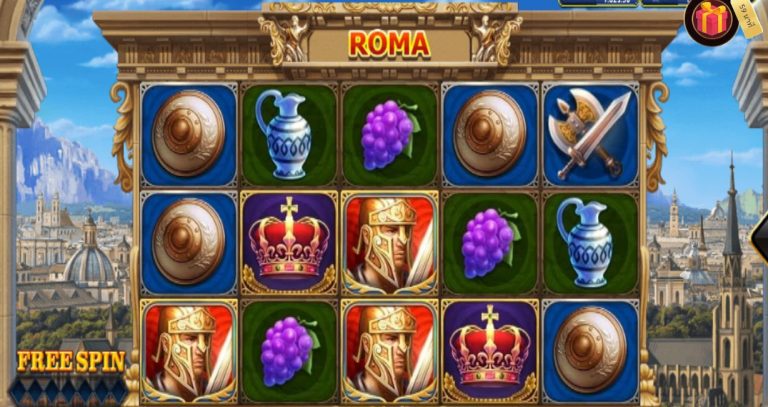 หน้าเล่นหลักภายในเกม roma