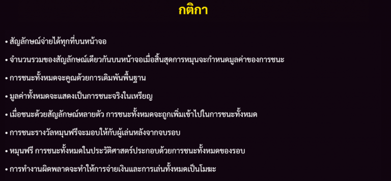 กติกาของเกม Gates Of Wealth