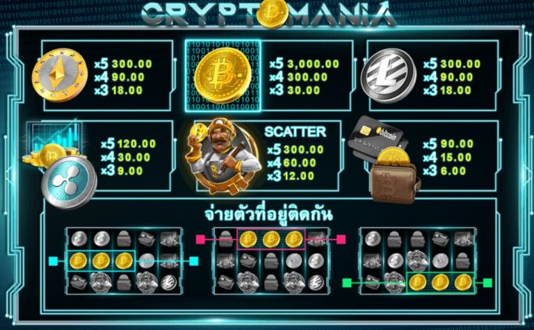 สัญลักษณ์ของเกม Crypto Mania