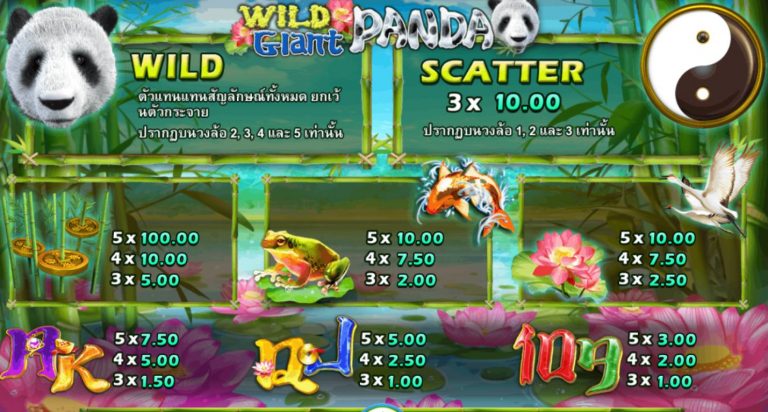 สัญลักษณ์ของเกม Wild Giant Panda