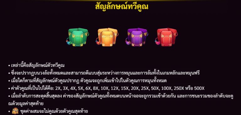 สัญลักษณ์ตัวคูณเพิ่มของเกม Gates Of Wealth
