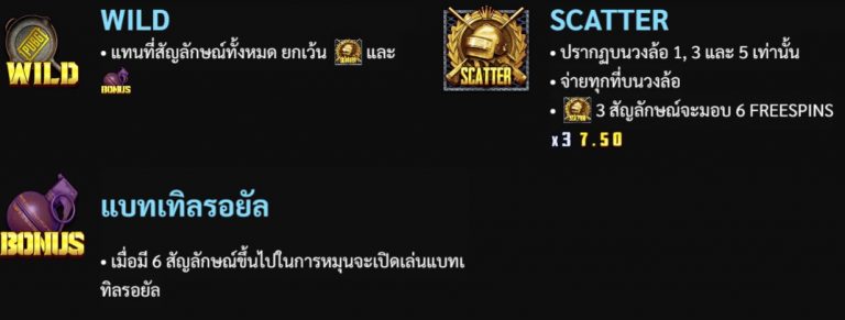 สัญลักษณ์ภายในเกม pubg slot (2)