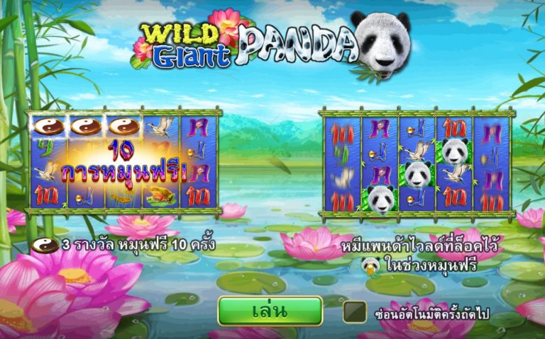 หน้าแรกของเกม Wild Giant Panda