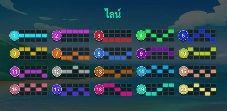 ไลน์จ่ายของเกม Hawaii Vacay